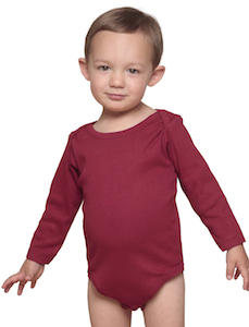 Balkan Baby Long Sleeve One–piece- Maroon