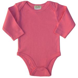 Balkan Baby Long Sleeve One–piece- Sunset Pink